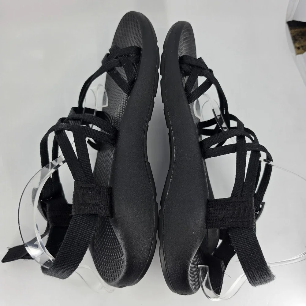 Womens Chaco Sz 11  ZX2 ZX/2 Classic Sandals Toe Loop Black Slingback J105492
